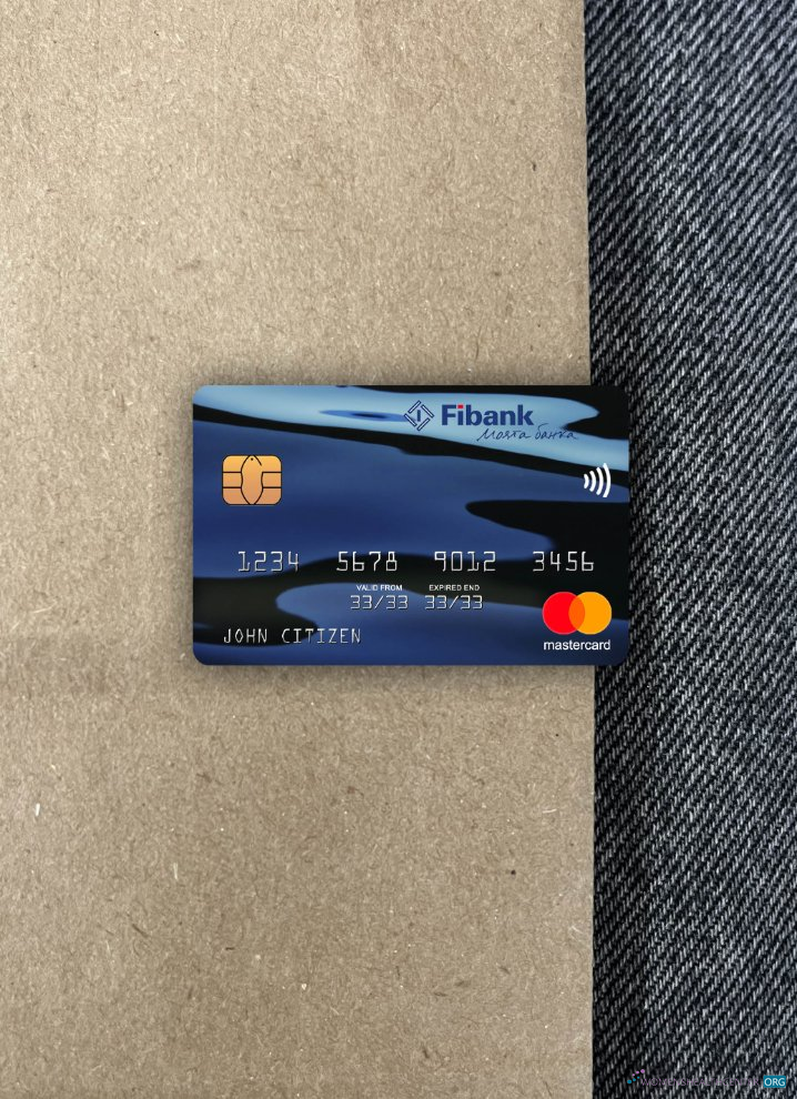 Download Guinea Fibank mastercard photolook front Photoshop template